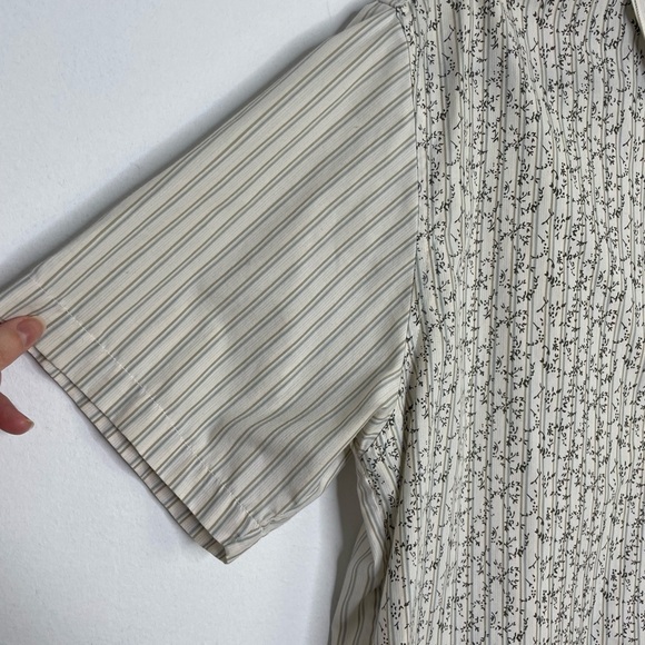 VOLCOM mix print floral skateboard buttons blouse - Picture 3 of 8